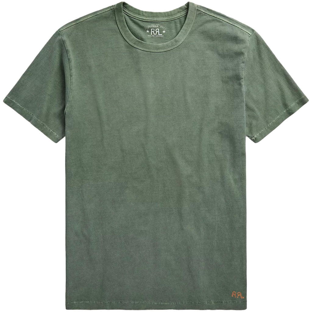 RRL by Ralph Lauren Garment-Dyed Crewneck T-Shirt -  Green