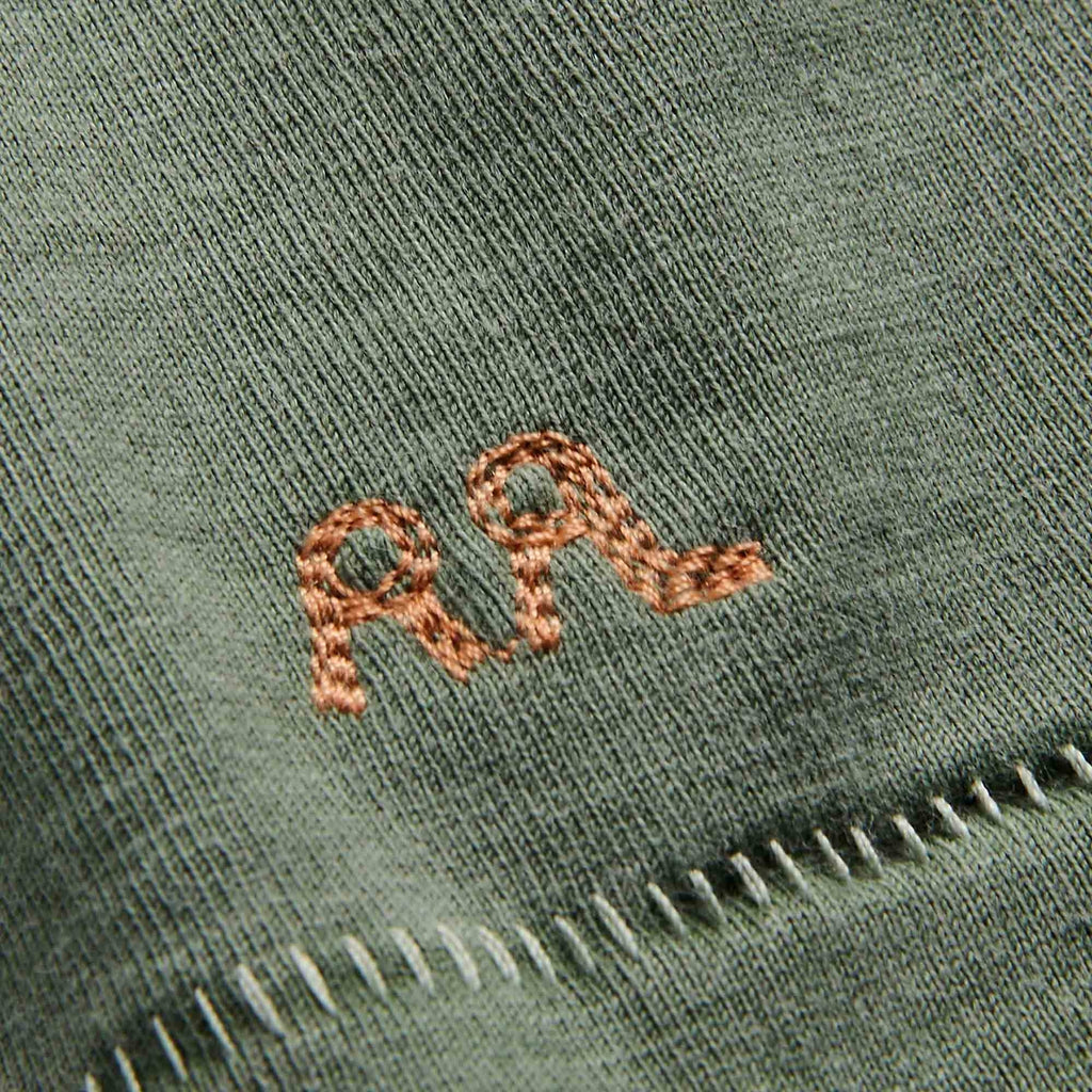 RRL by Ralph Lauren Garment-Dyed Crewneck T-Shirt -  Green