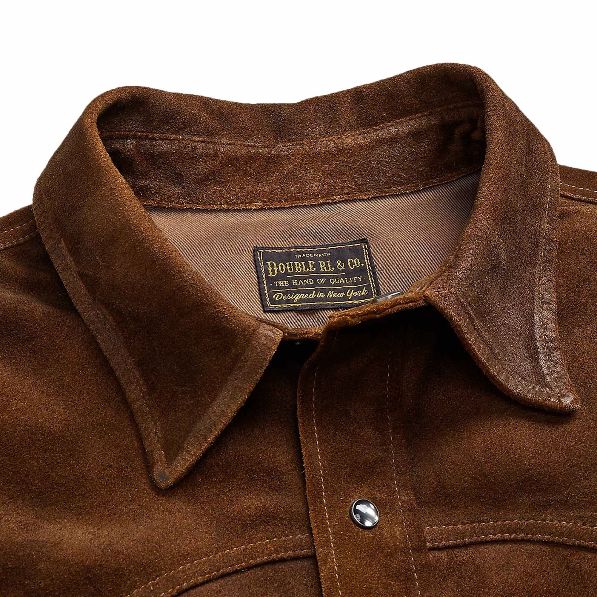 RRL By Ralph Lauren Roughout Suede Western Overshirt