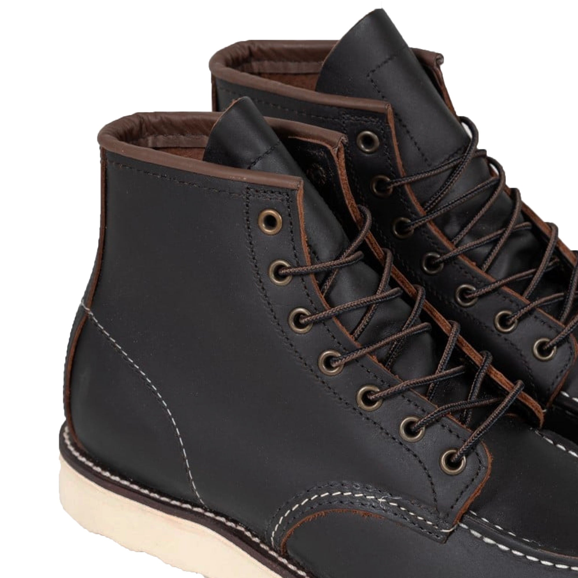 Classic Moc Toe Boots - Black