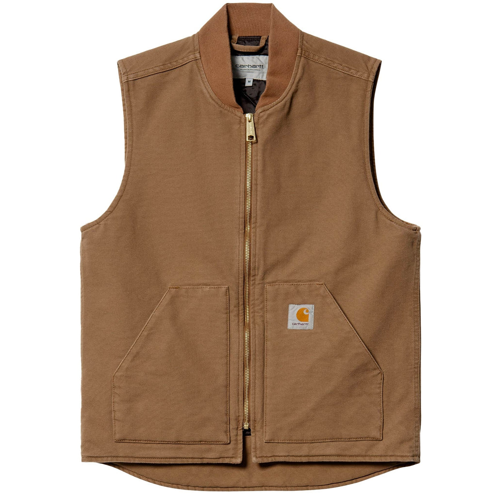 Carhartt WIP Classic Vest - Brown Rinsed