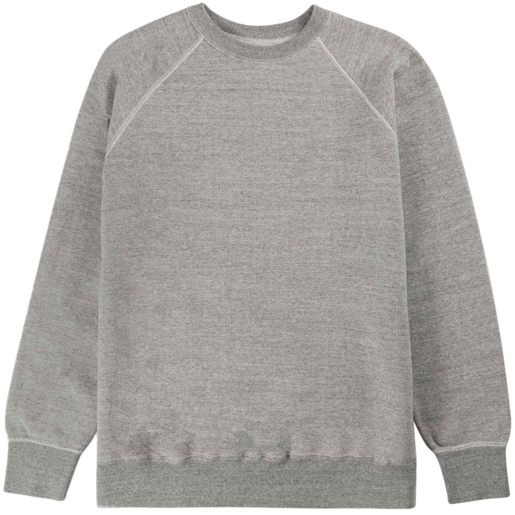 OrSlow Loop Wheel Crew Neck Sweatshirt - Heather Grey