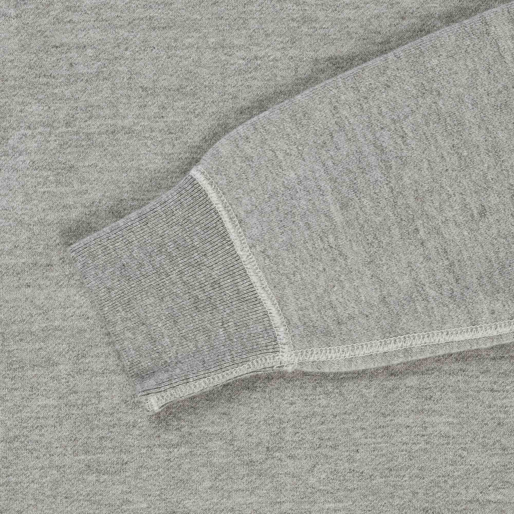 Loop Wheel Crew Neck Sweatshirt - Heather Grey