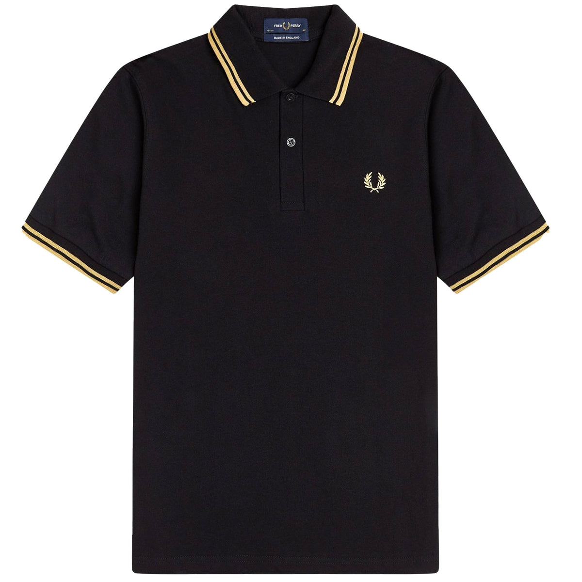 Fred Perry Reissues Twin Tipped Polo Shirt - Black & Gold