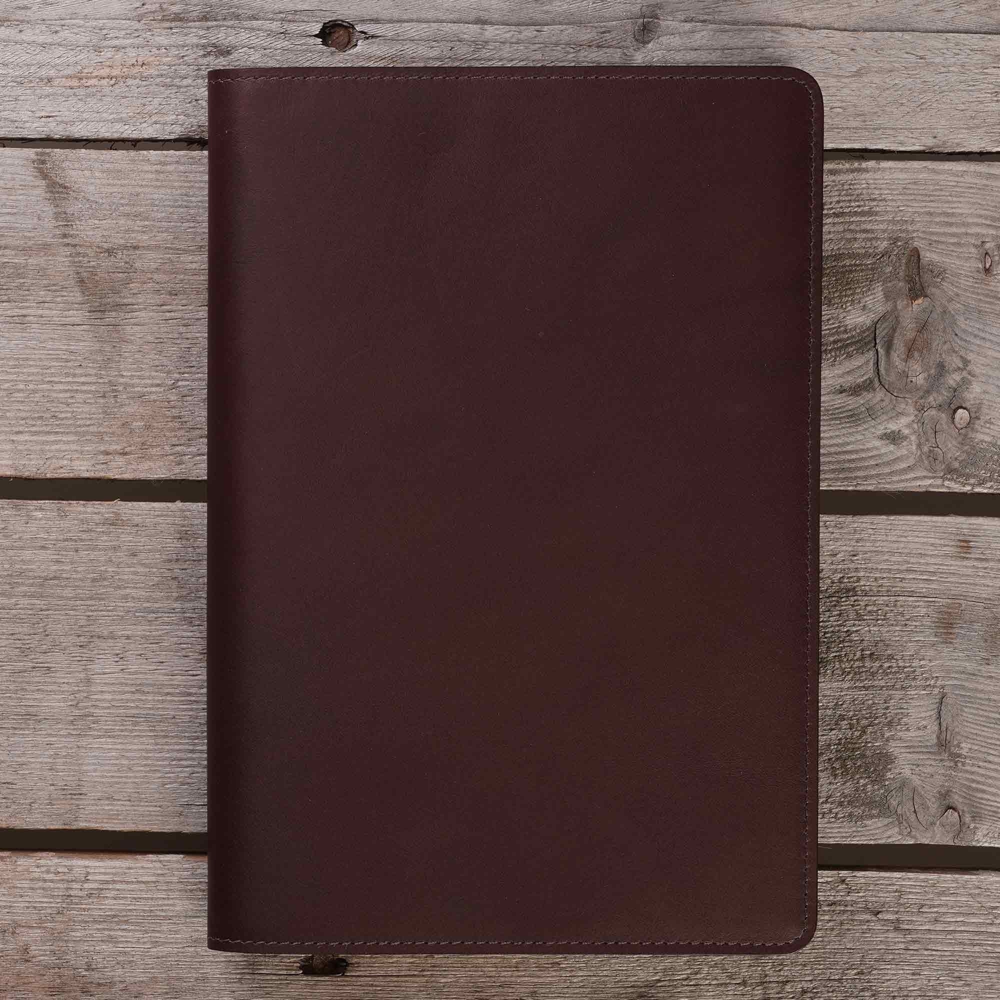 None Of The Above Leather Note Book A5 - Bordeaux