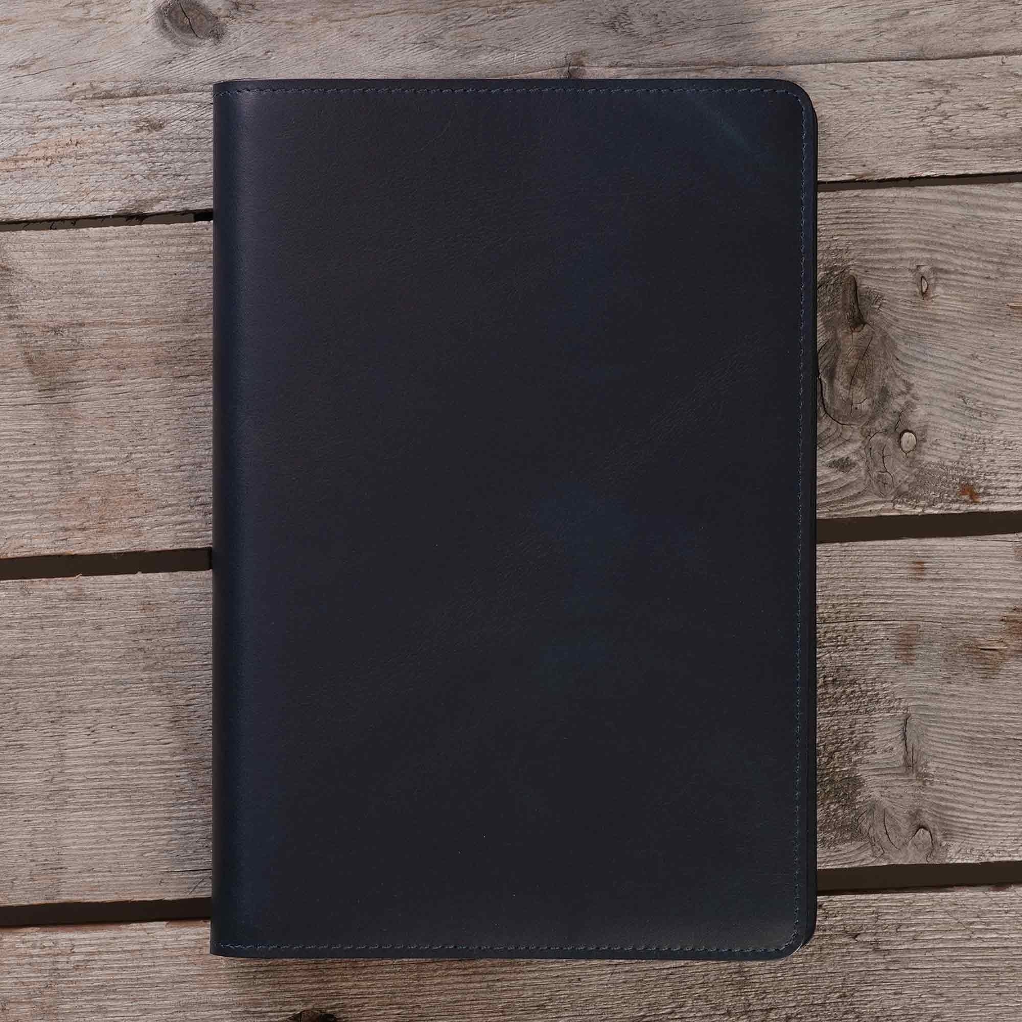 None Of The Above Leather Note Book A5 - Atlantic Blue