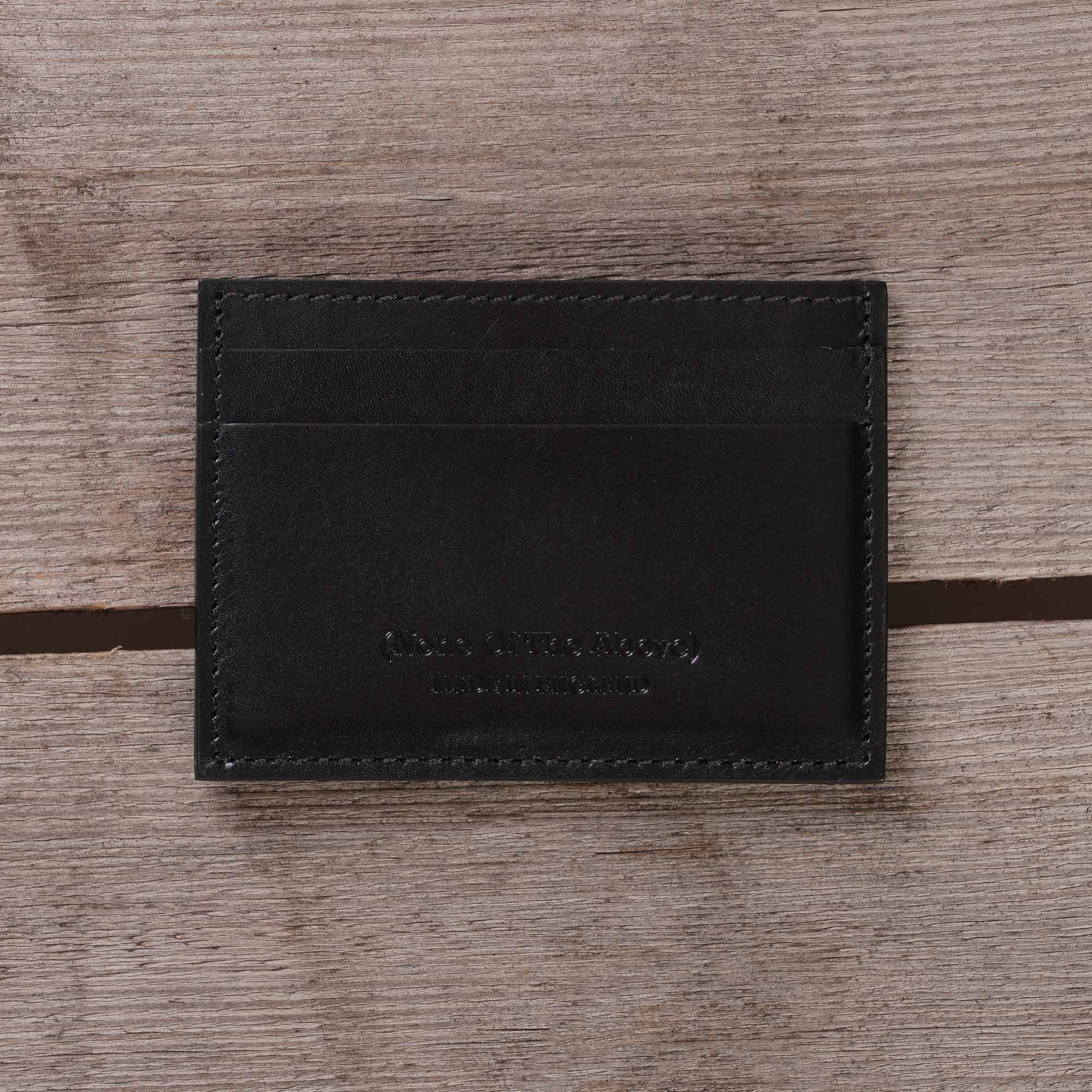 None Of The Above Leather Cardholder - Black