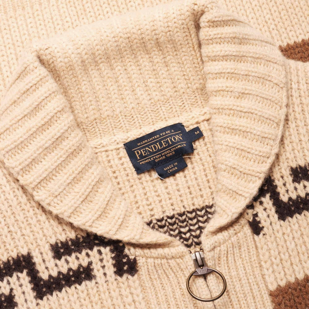 Pendleton Woolen Mills Original Westerley Cardigan - Tan & Brown