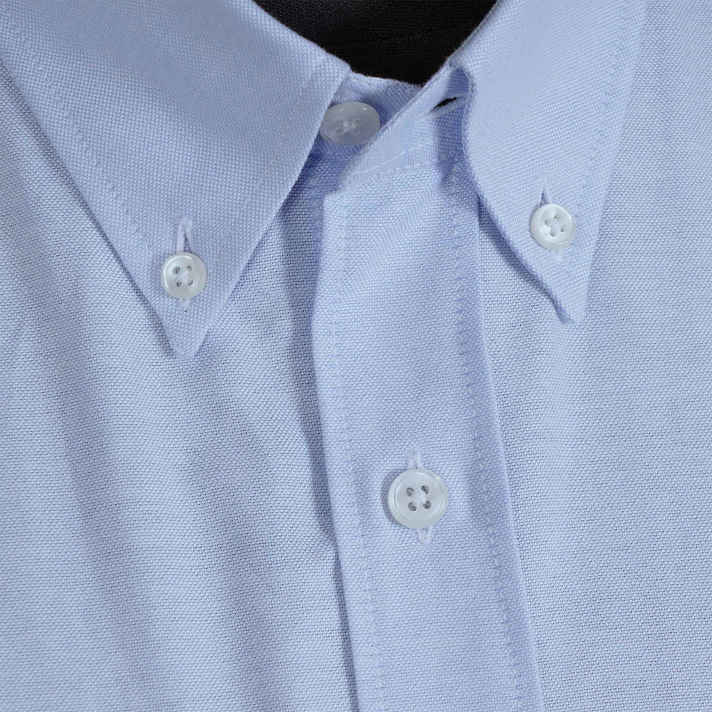 None Of The Above Long Sleeve Button Down Shirt - Blue