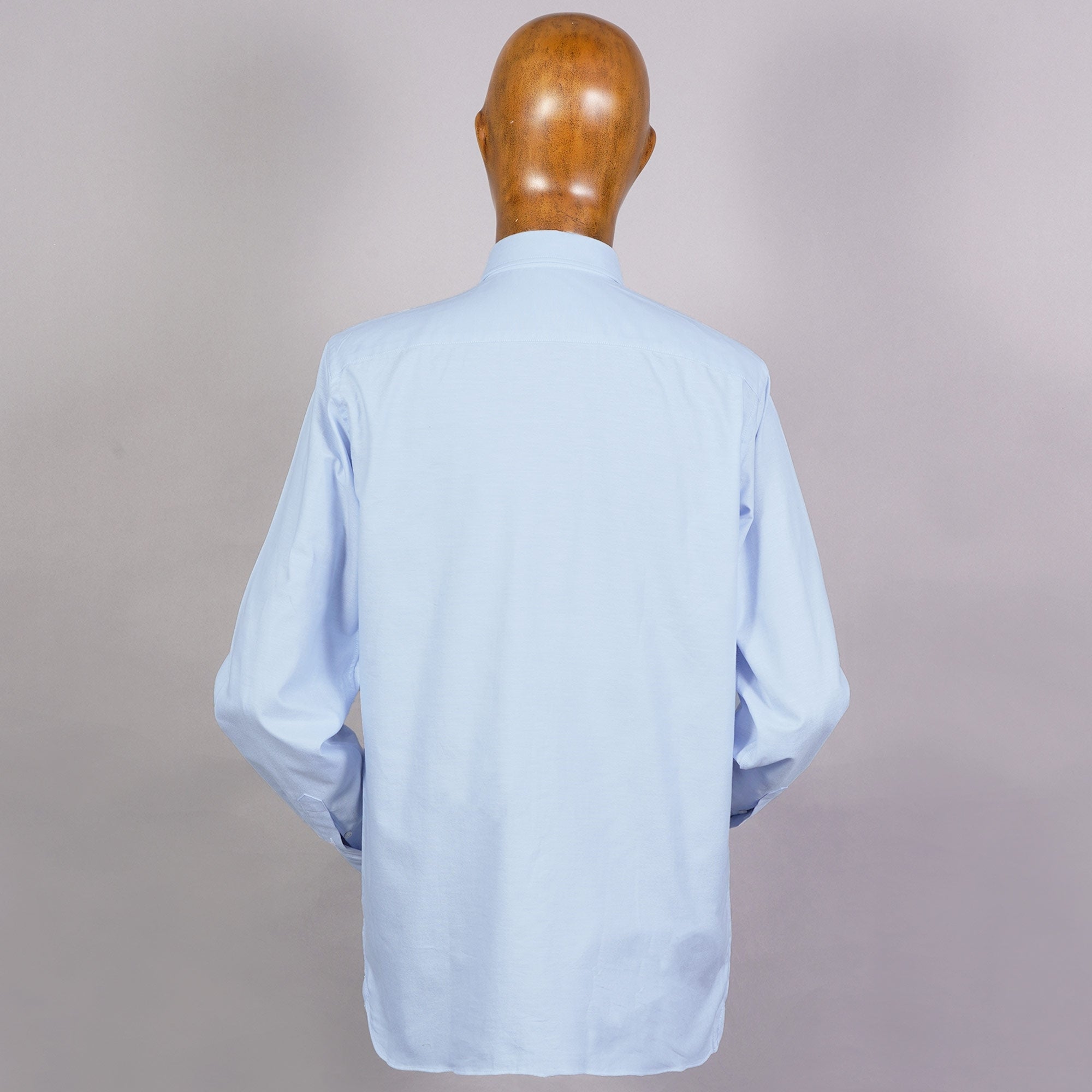 None Of The Above Long Sleeve Button Down Shirt - Blue