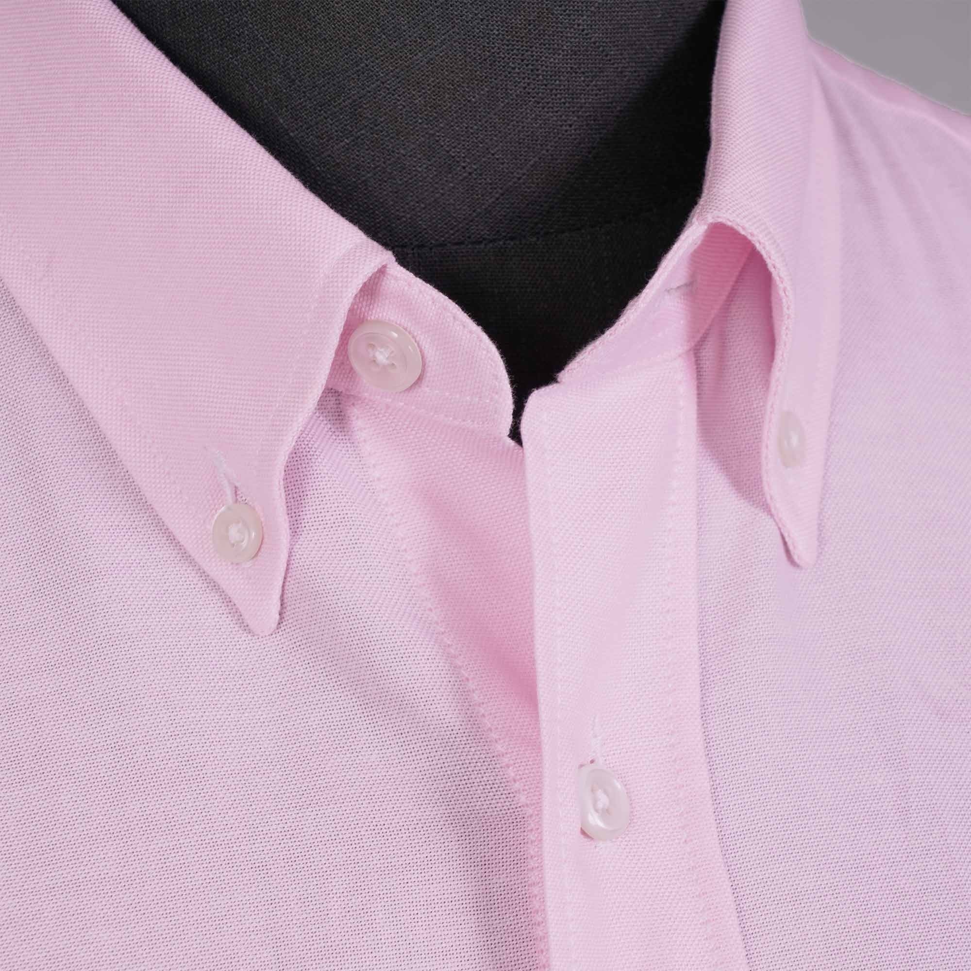 None Of The Above Long Sleeve Button Down Shirt - Pink
