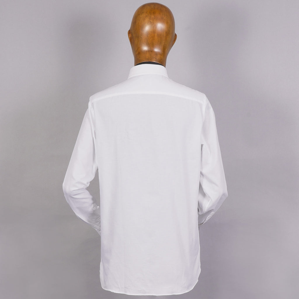 None Of The Above Long Sleeve Button Down Shirt - White