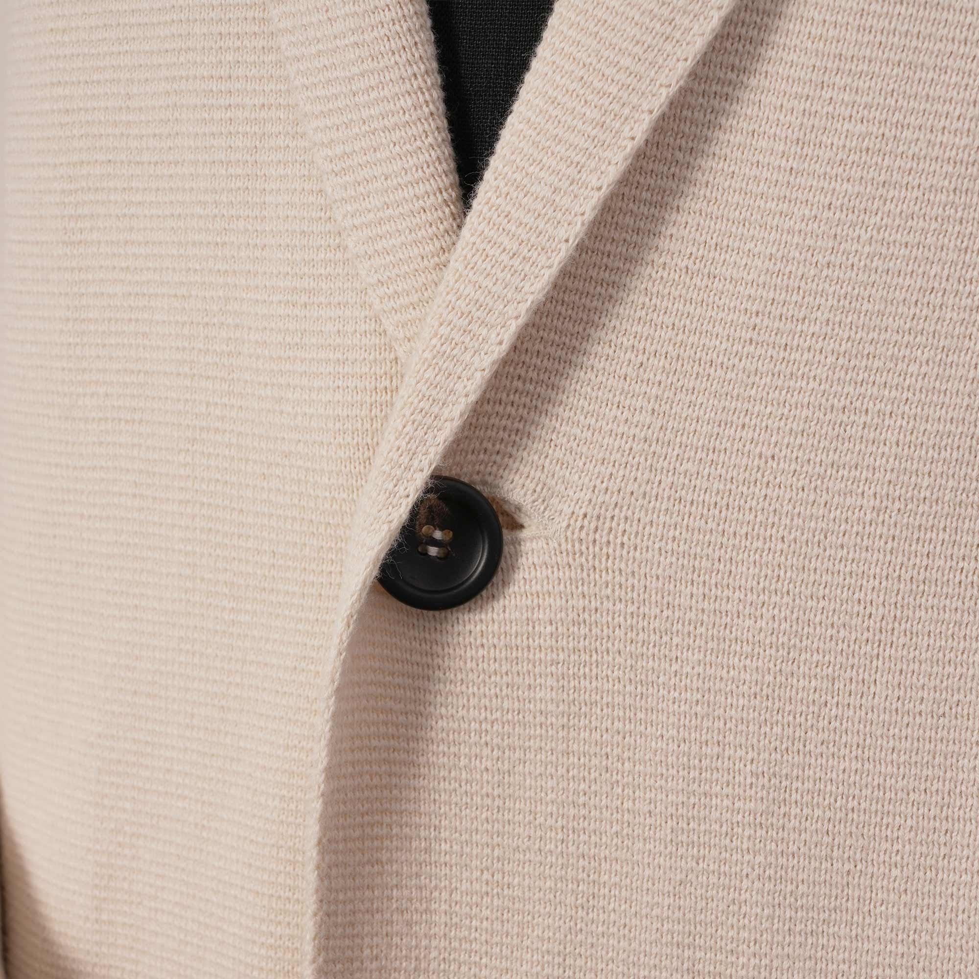 None Of The Above Milano Knit Blazer - Ecru