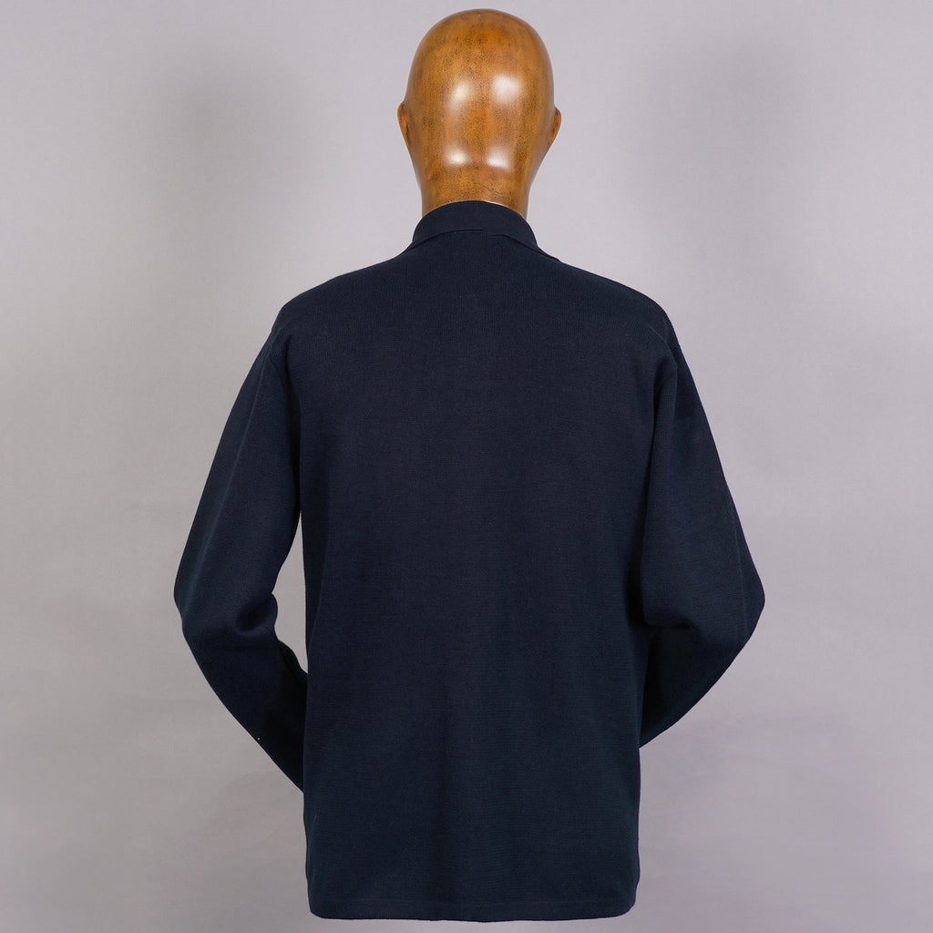 None Of The Above Knitted Work Shirt - Navy