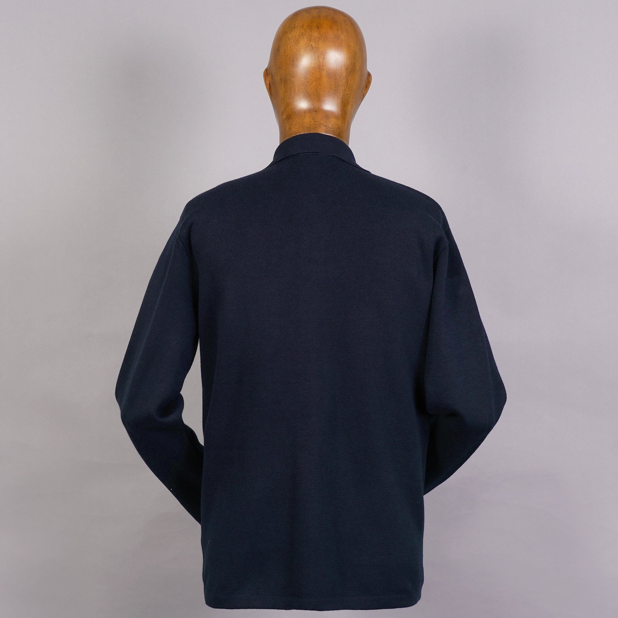 None Of The Above Knitted Work Shirt - Navy