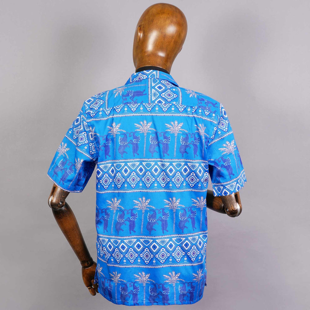 None Of The Above Camicia Bowling Shirt - Blue