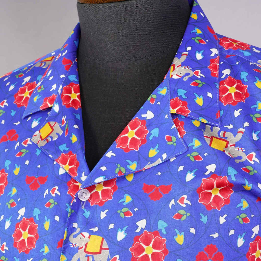 None Of The Above Camicia Bowling Shirt - Navy