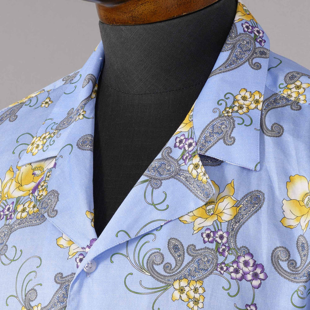 None Of The Above Camicia Bowling Shirt - Blue