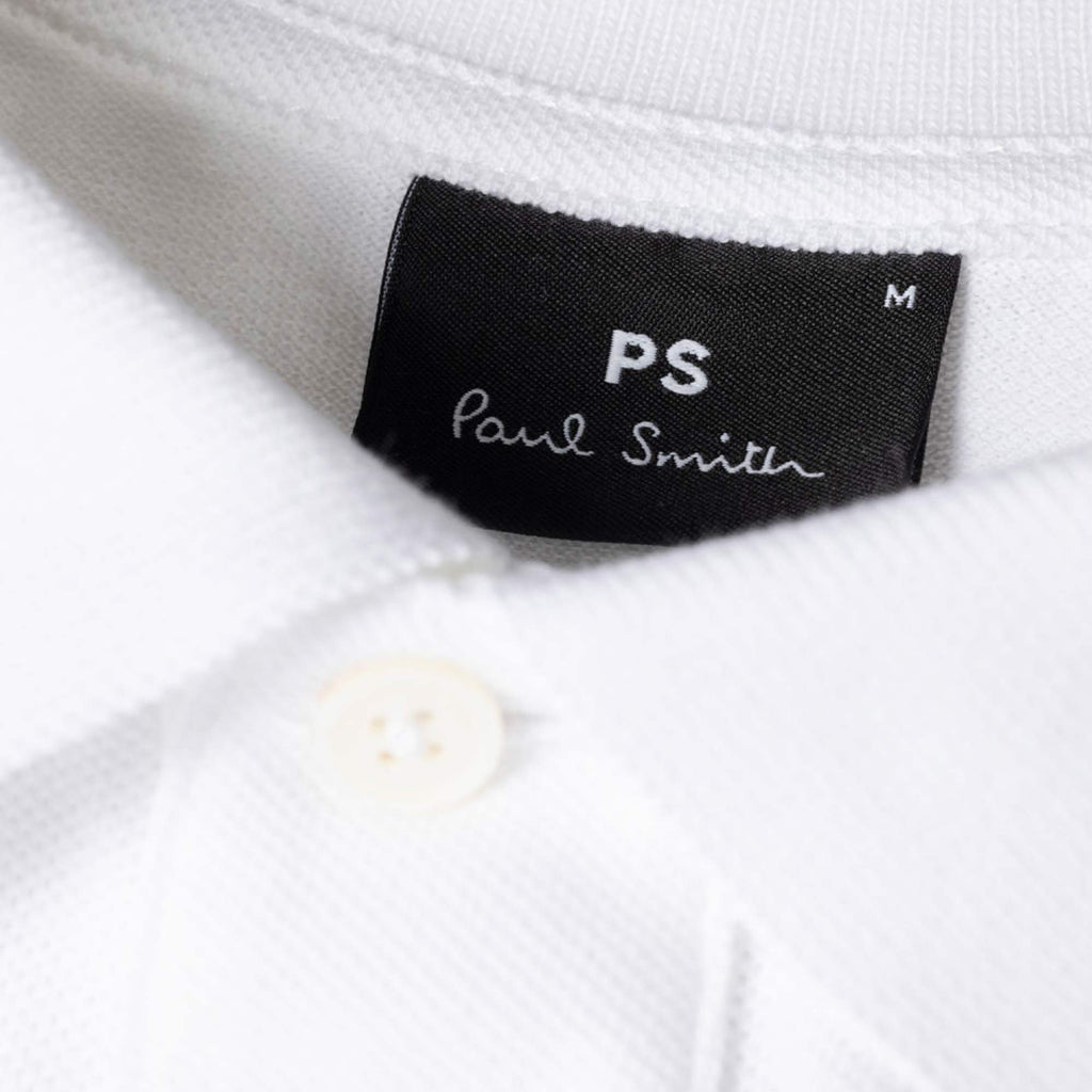 Paul Smith Cotton-Piqu  Zebra Polo Shirt - White