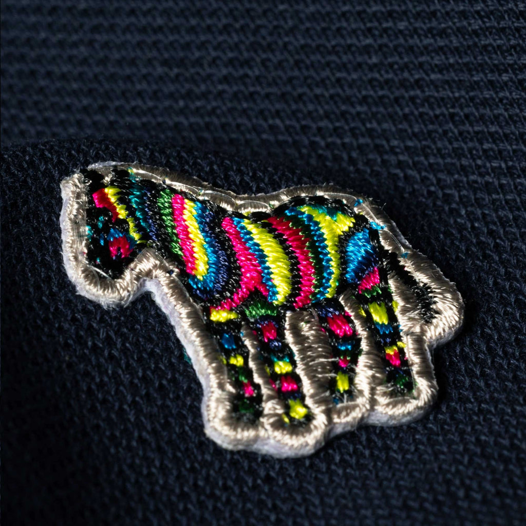 Paul Smith Cotton-Piqu  Zebra Polo Shirt - Dark Navy