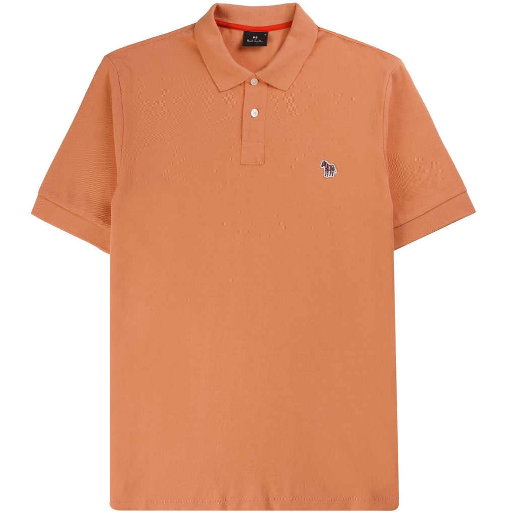 Paul Smith Zebra Logo Polo Shirt - Peach
