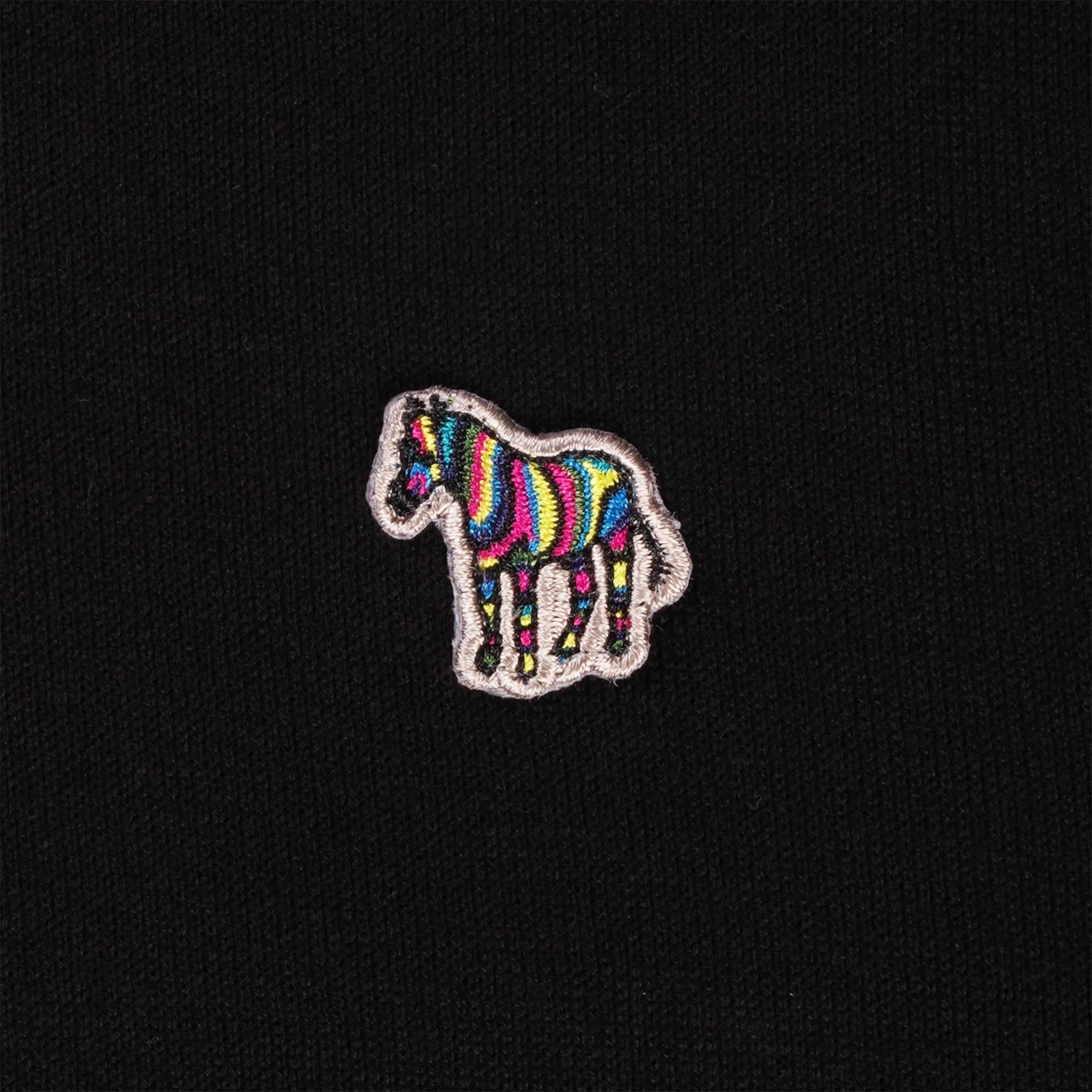 Paul Smith Knitted Zebra Logo T-Shirt - Black