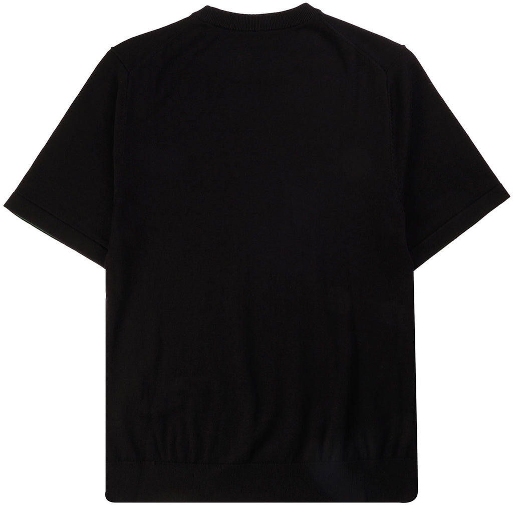 Paul Smith Knitted Zebra Logo T-Shirt - Black