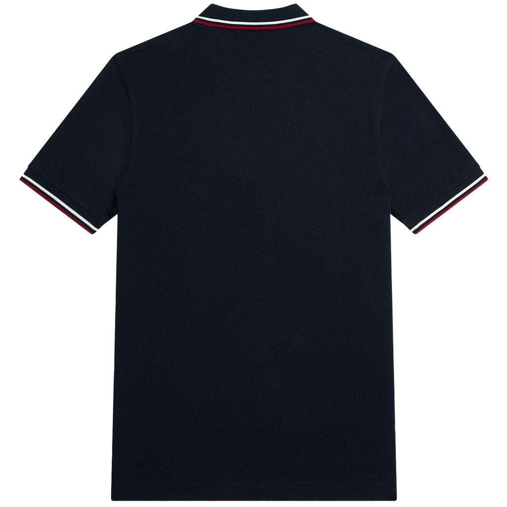Fred Perry M3600 Twin Tipped Polo Shirt - Navy