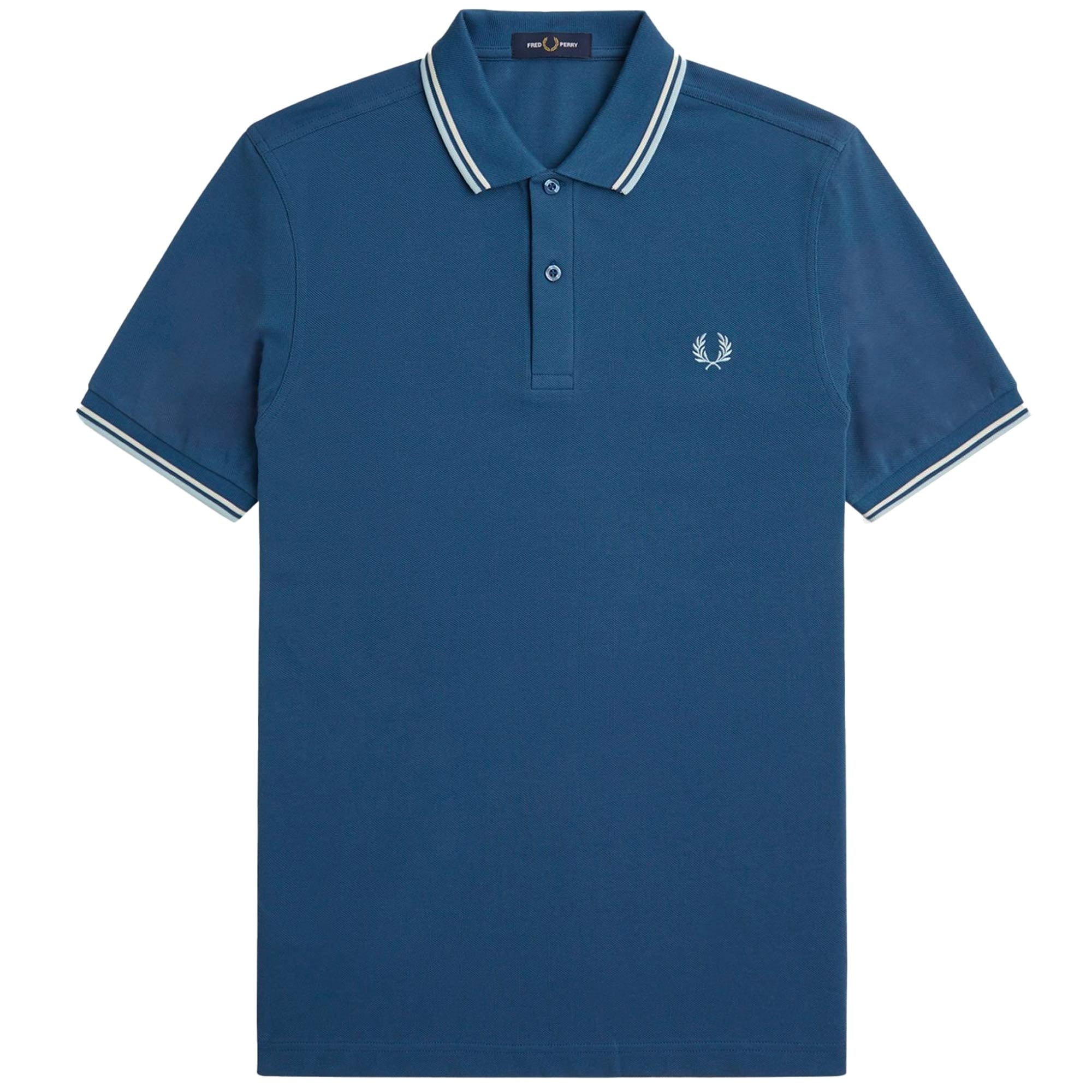 Fred Perry M3600 Twin Tipped Polo Shirt - Midnight Blue