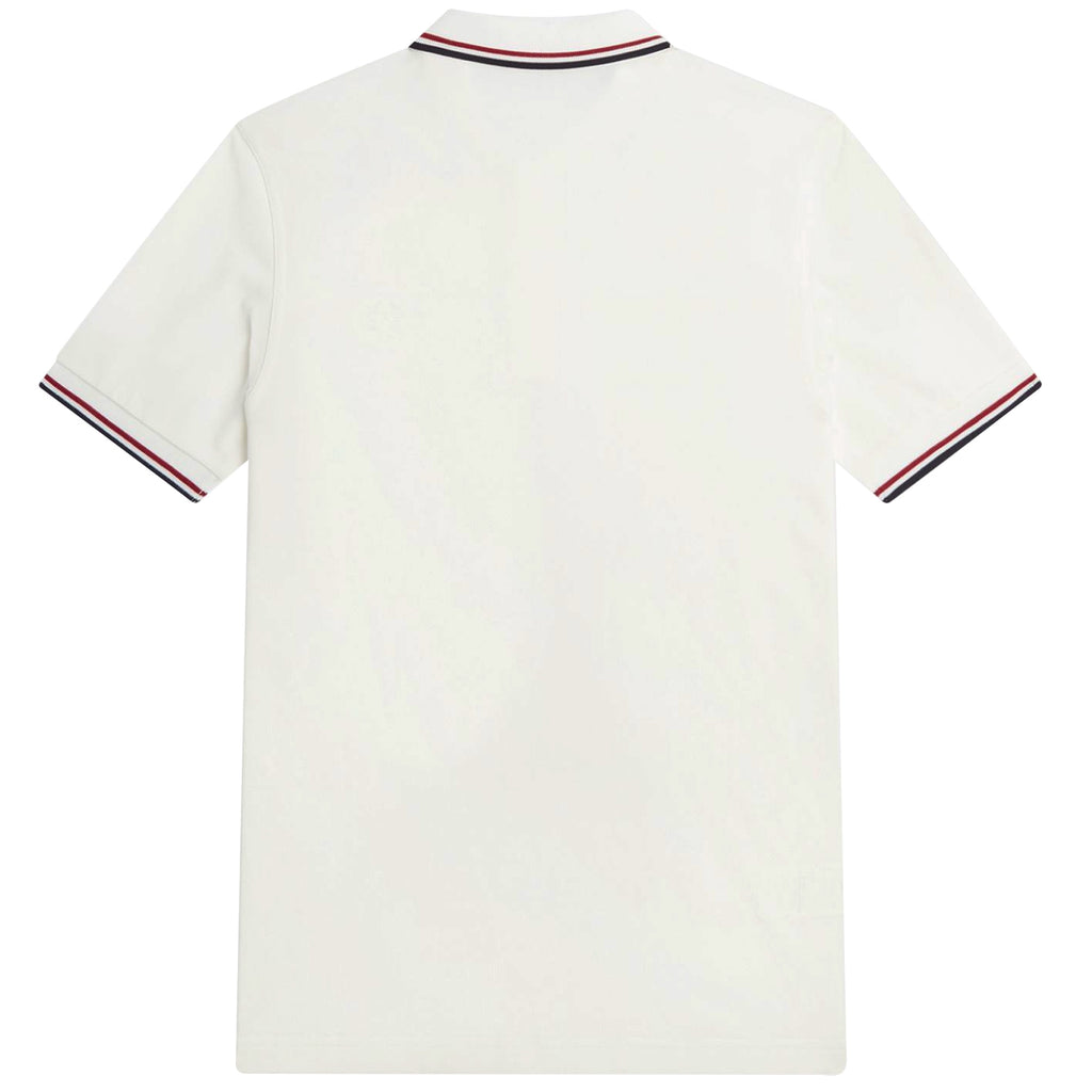 Fred Perry M3600 Twin Tipped Polo Shirt - Snow White