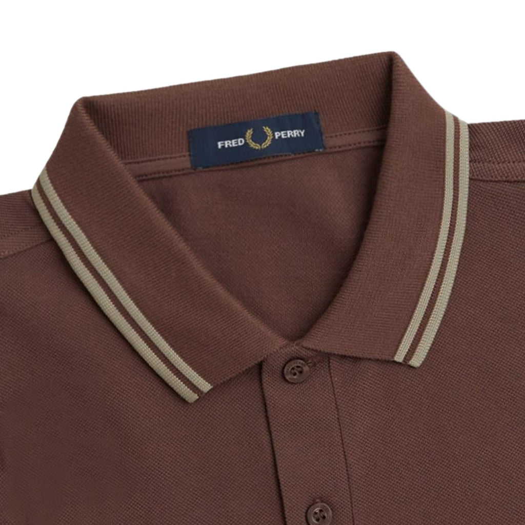 Fred Perry M3600 Twin Tipped Polo Shirt - Carrington Brick