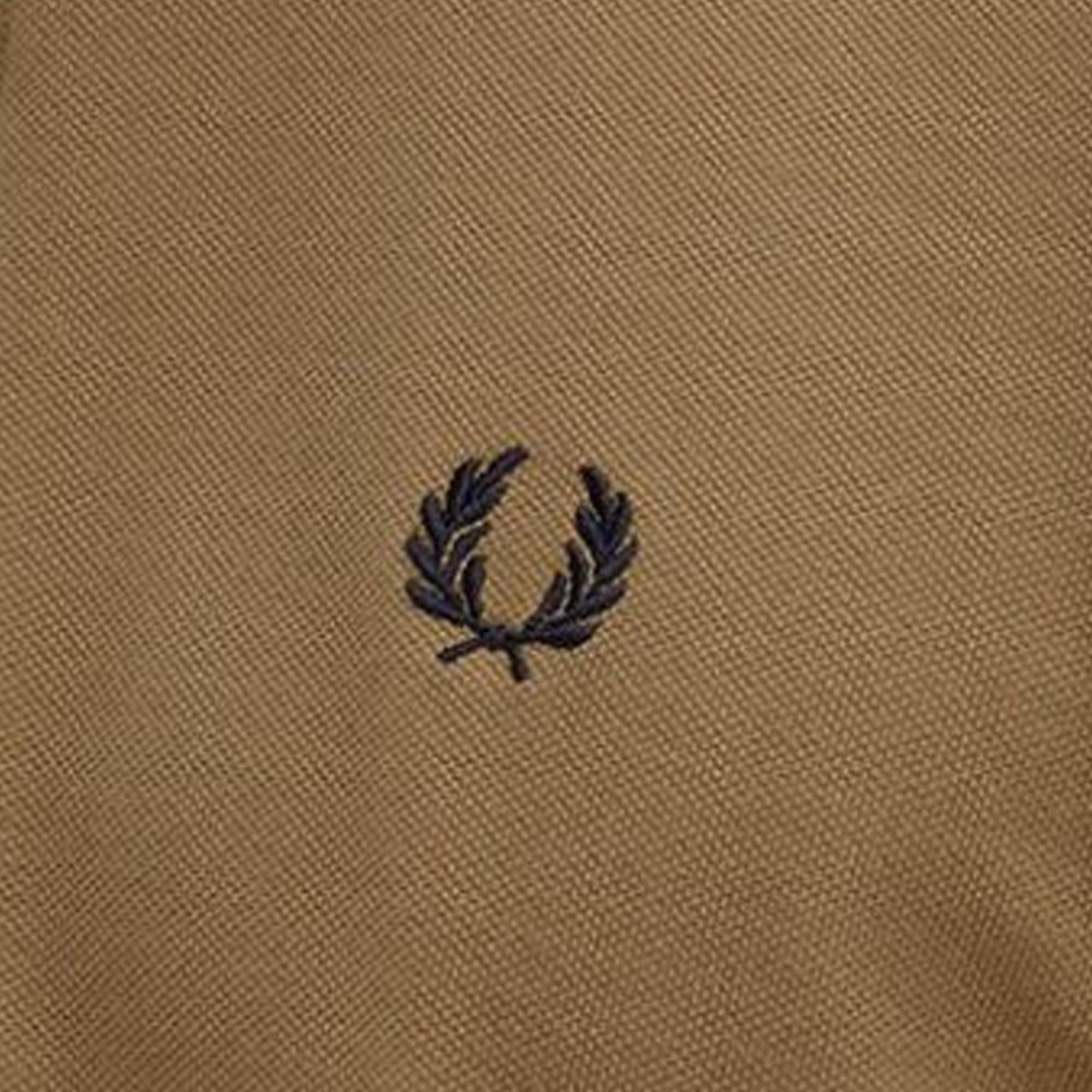Fred Perry Reissues M12 Twin Tipped Polo Shirt - Dark Caramel