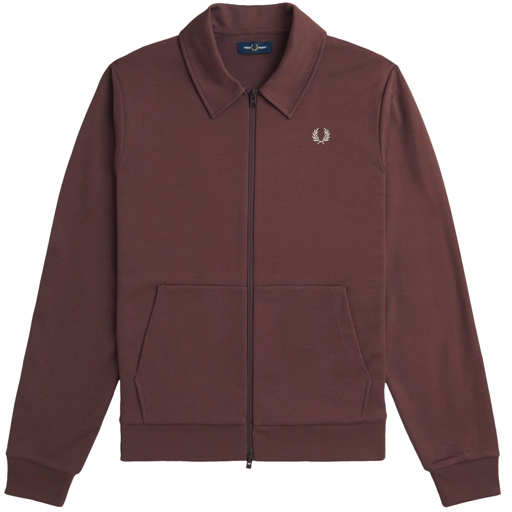 Fred Perry Tape Detail Collared Track Jacket - Carrington Brick
