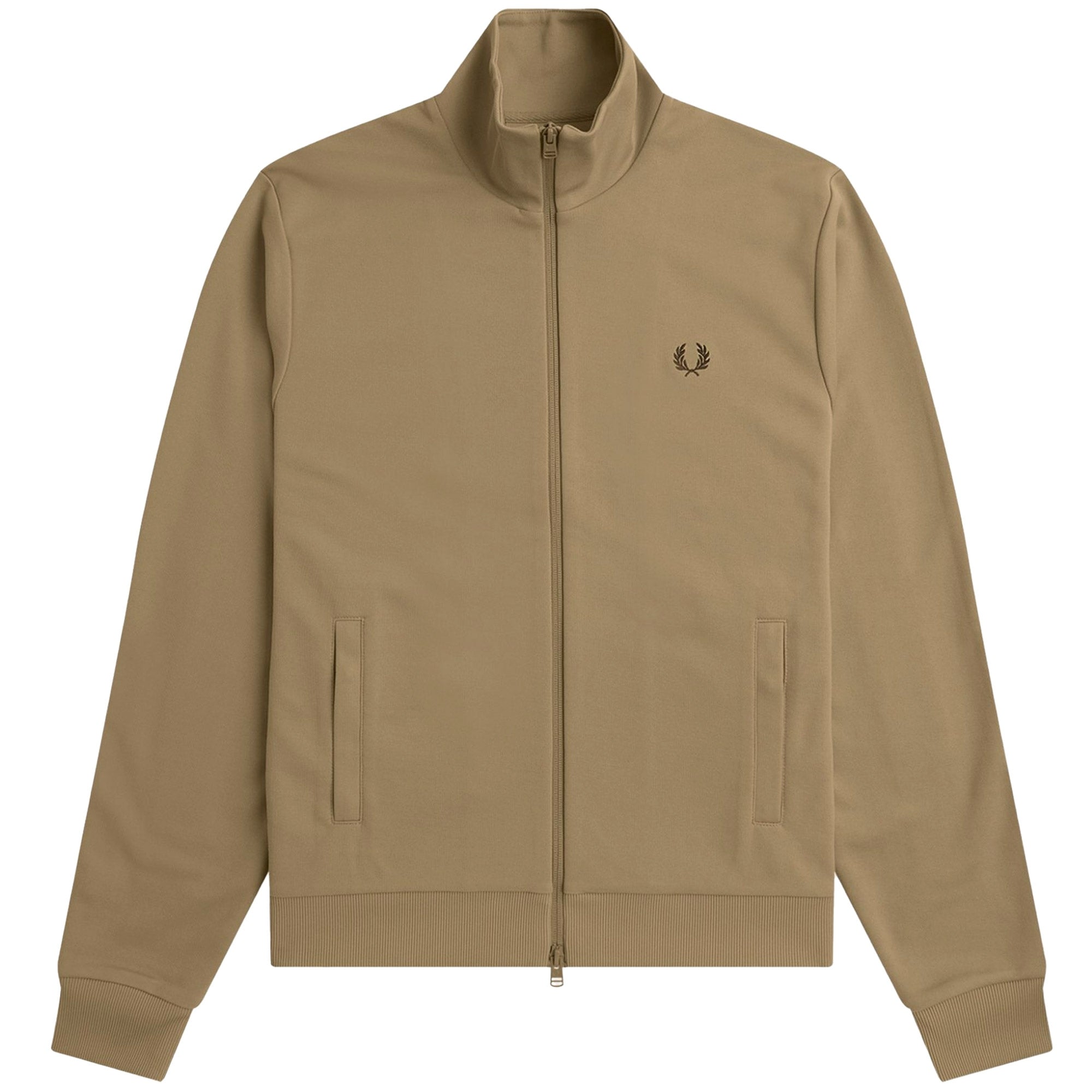 Fred Perry Tape Detail Track Jacket - Warm Stone