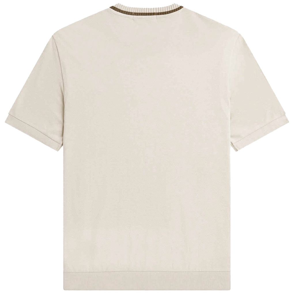 Fred Perry Reissues M7 Crew Neck Piqu  T-Shirt - Snow White
