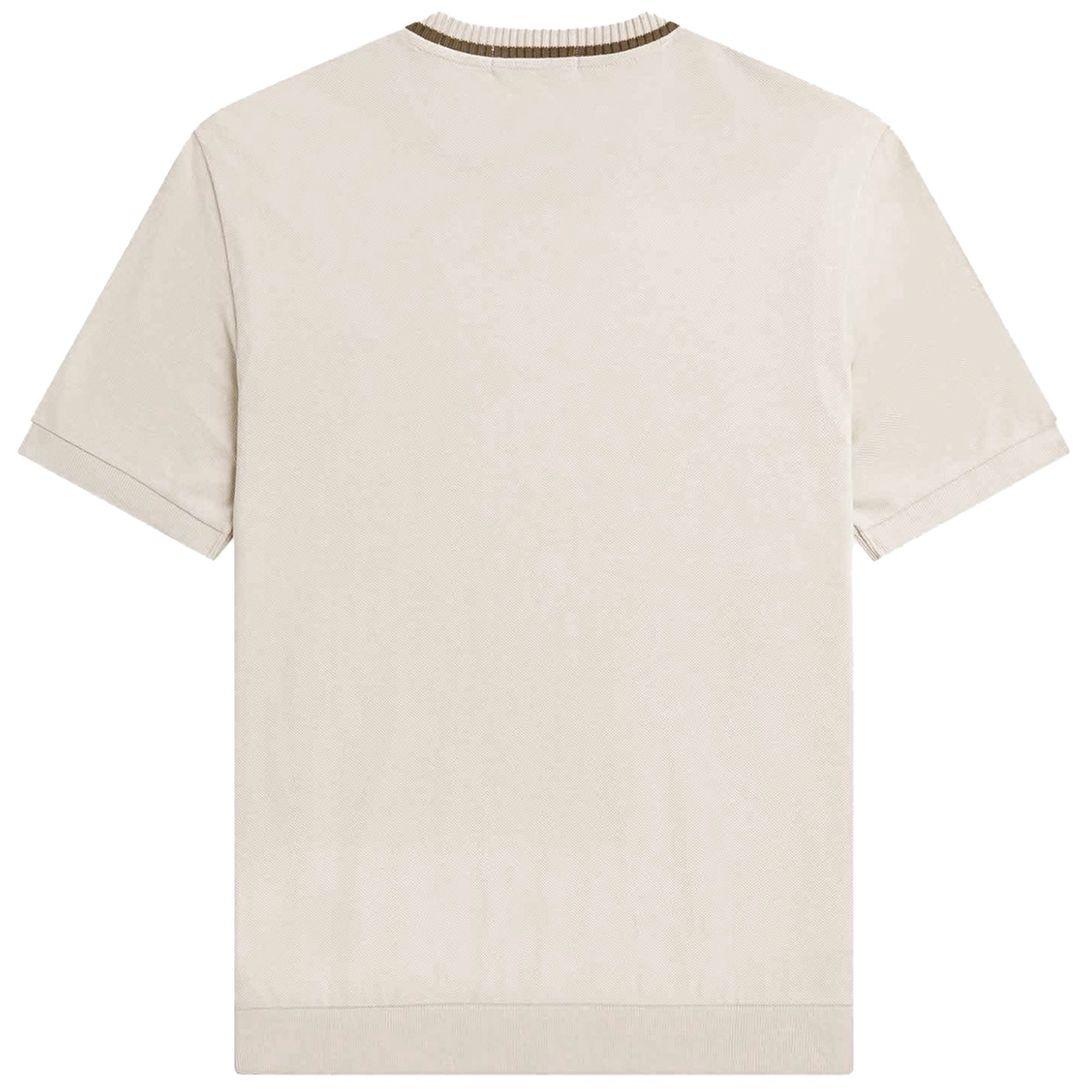 Fred Perry Reissues M7 Crew Neck Piqu  T-Shirt - Snow White