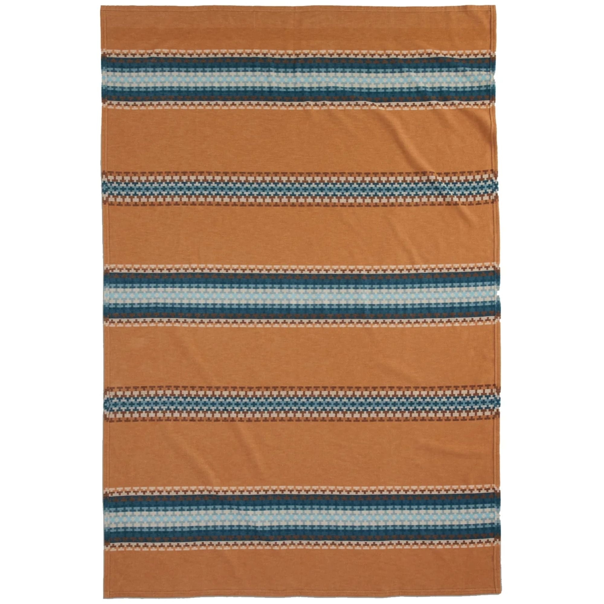 Pendleton Woolen Mills Organic Cotton Jacquard Twin Blanket - Luna Mesa Cashew