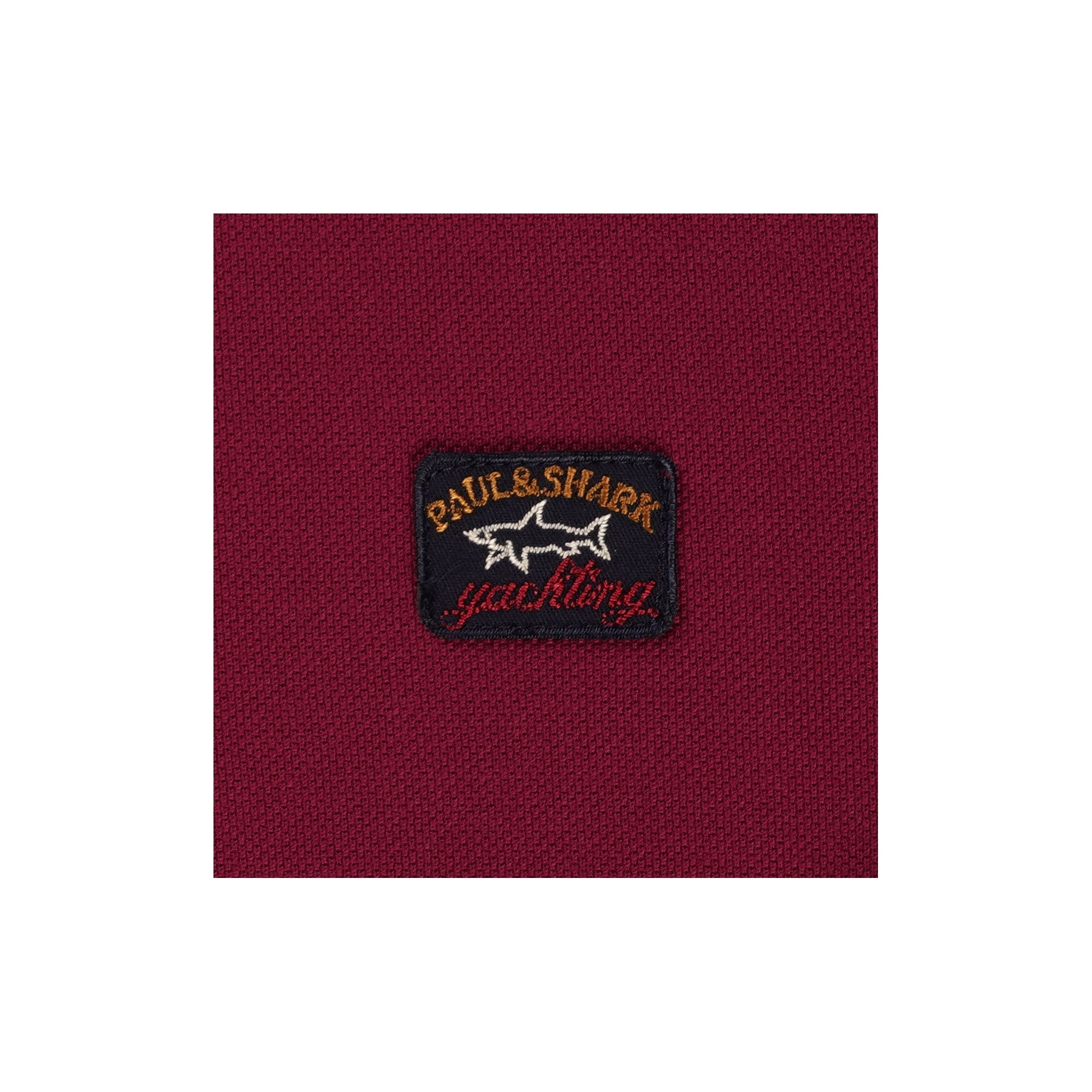 Paul and Shark Short Sleeve Cotton Polo Shirt - Burgundy