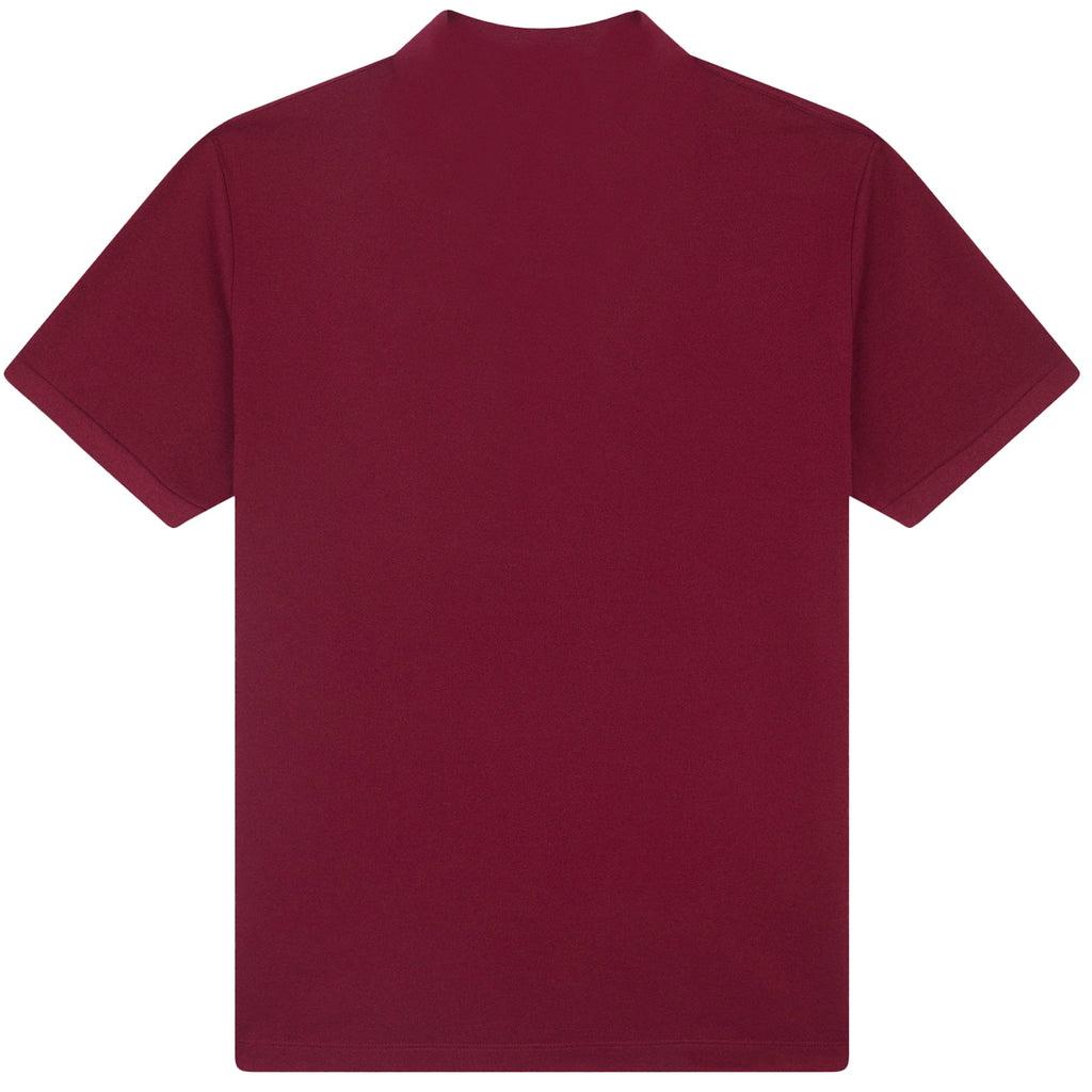 Paul and Shark Short Sleeve Cotton Polo Shirt - Burgundy