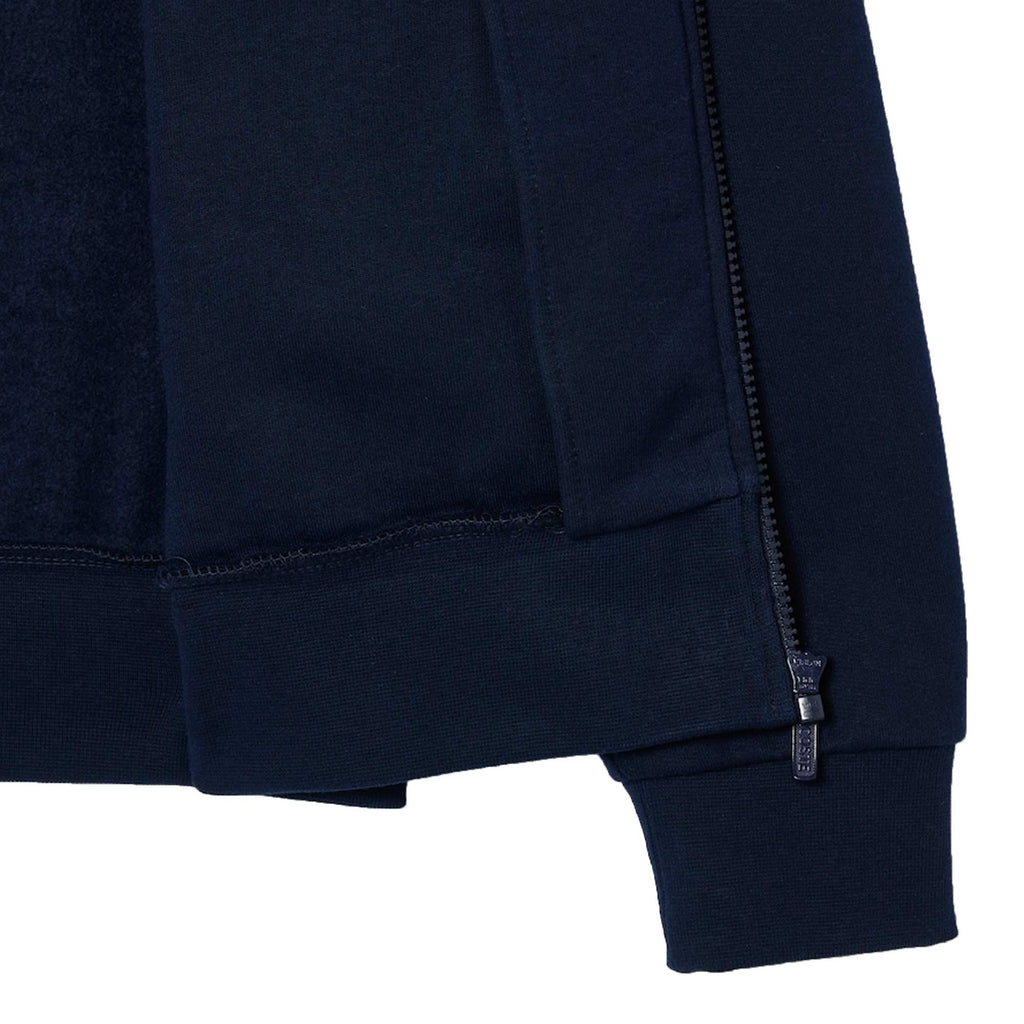 Lacoste Brushed Fleece Zipped Sweatshirt - Marine