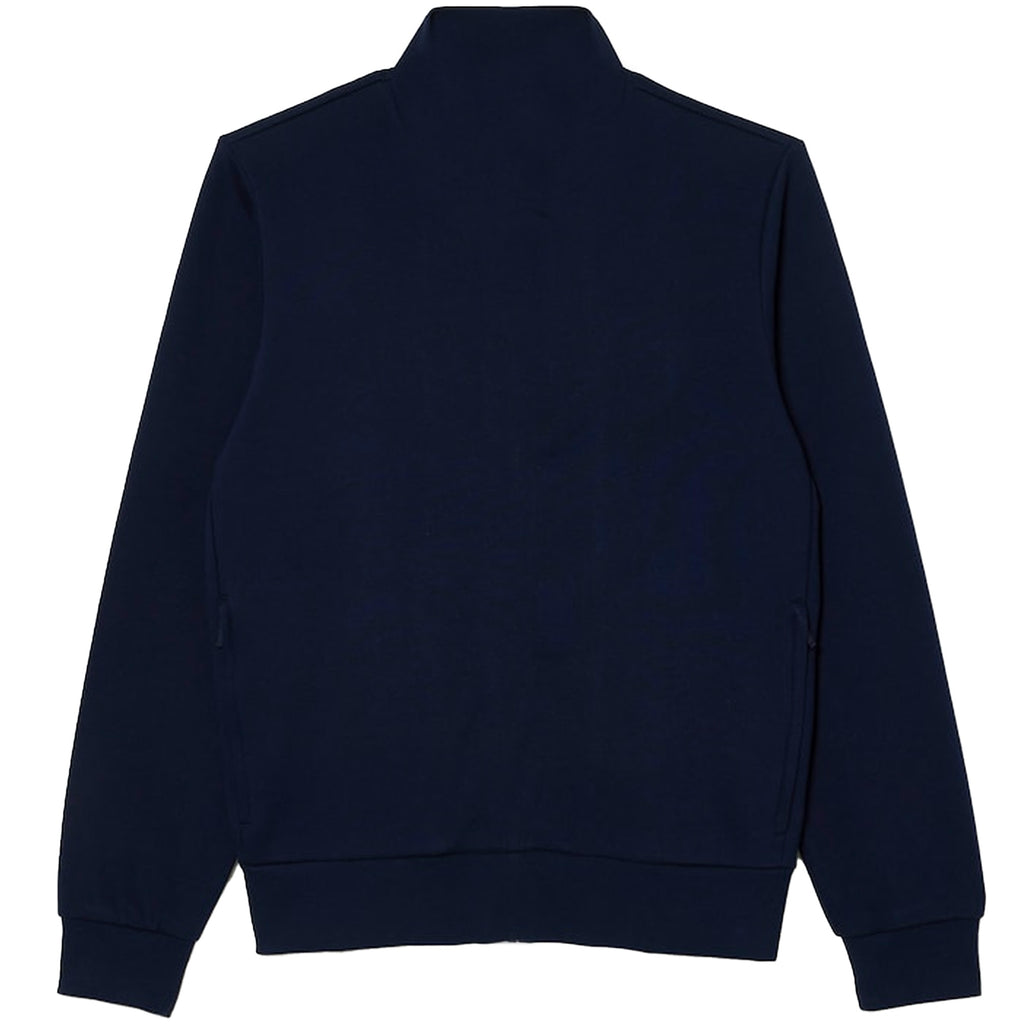 Lacoste Brushed Fleece Zipped Sweatshirt - Marine