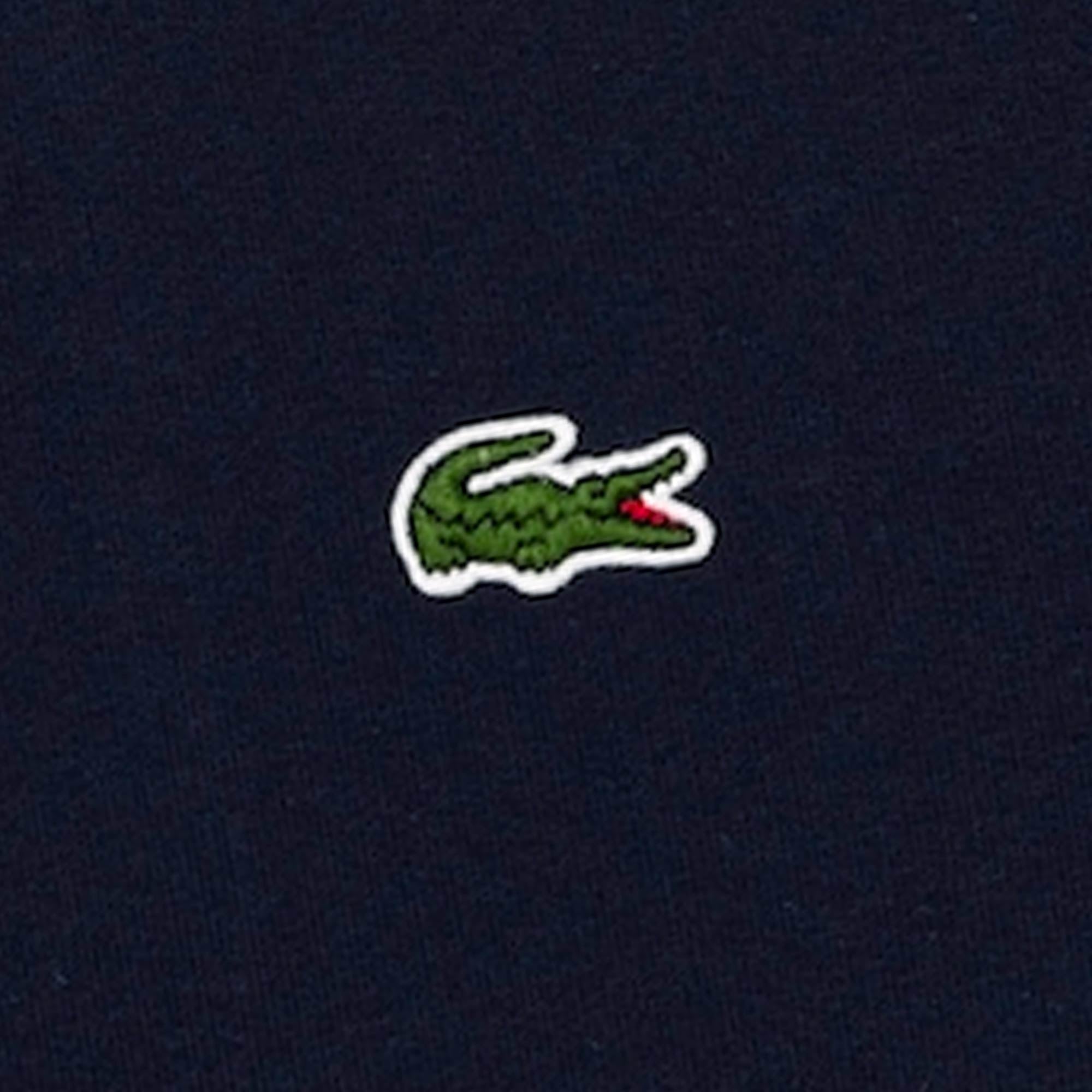 Lacoste Brushed Fleece Zipped Sweatshirt - Marine
