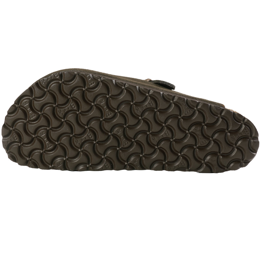 Birkenstock Womens Boston Shearling Suede Leather - Mocca