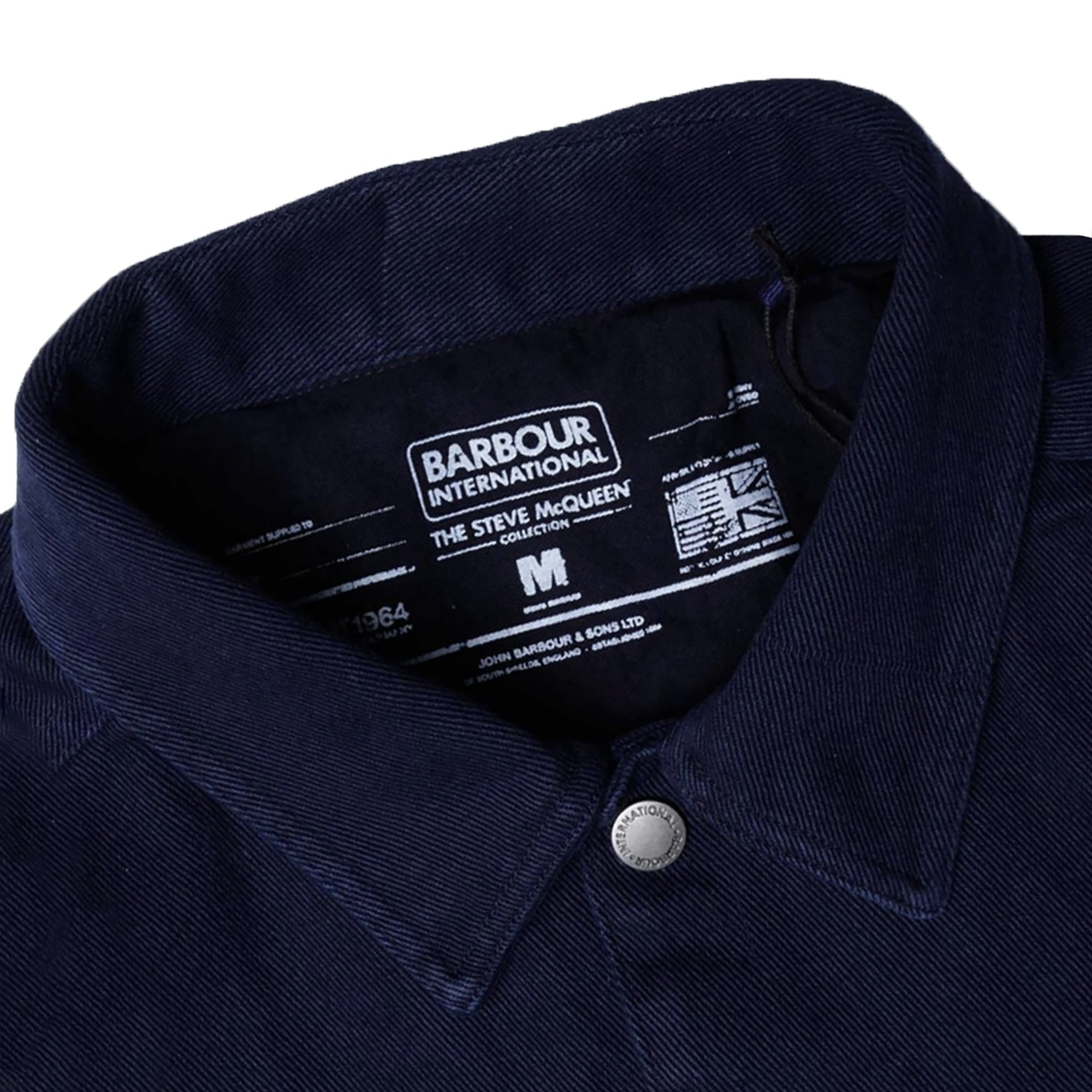 Barbour International Josh Overshirt - Dress Blue