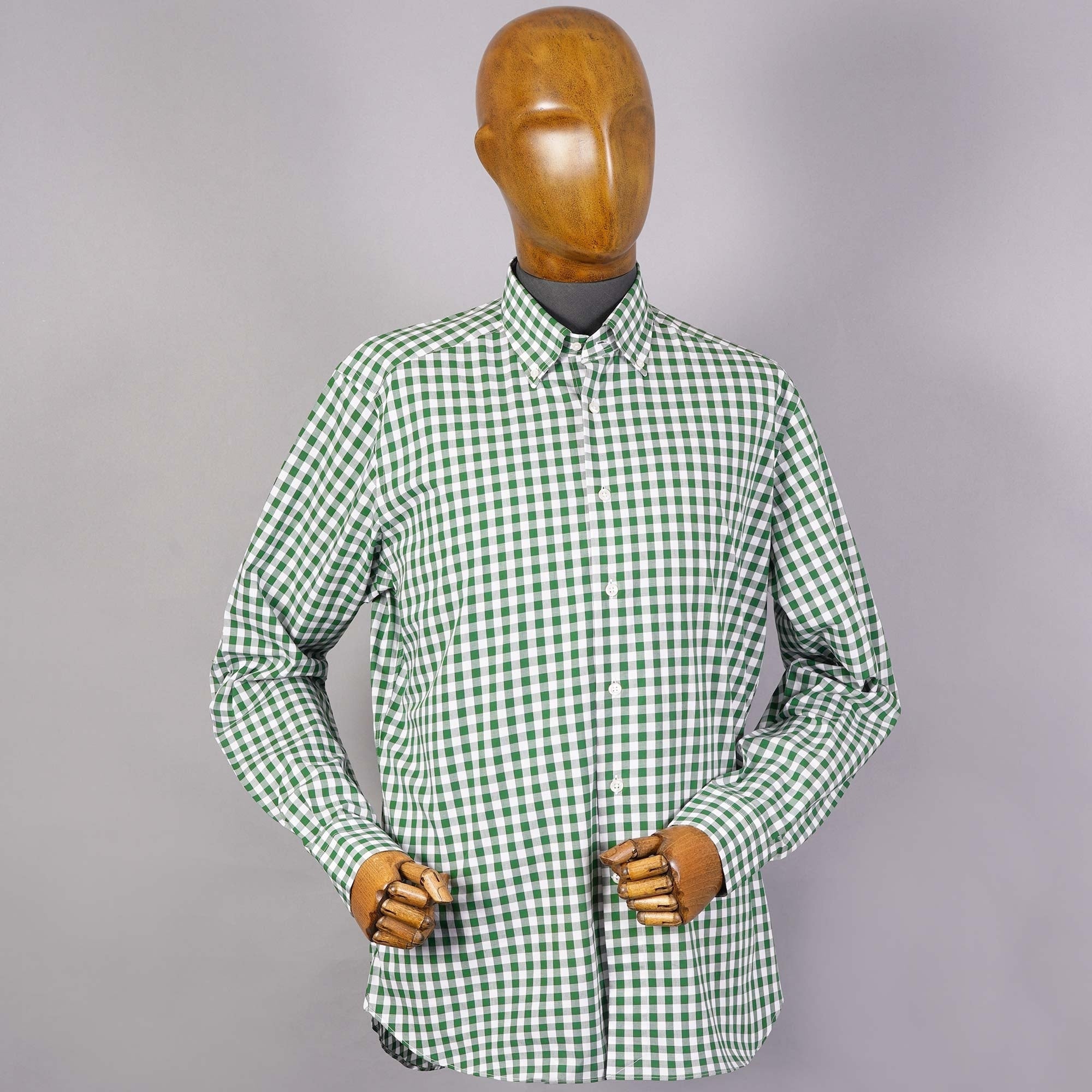 None Of The Above Long Sleeve Shirt - Green Check