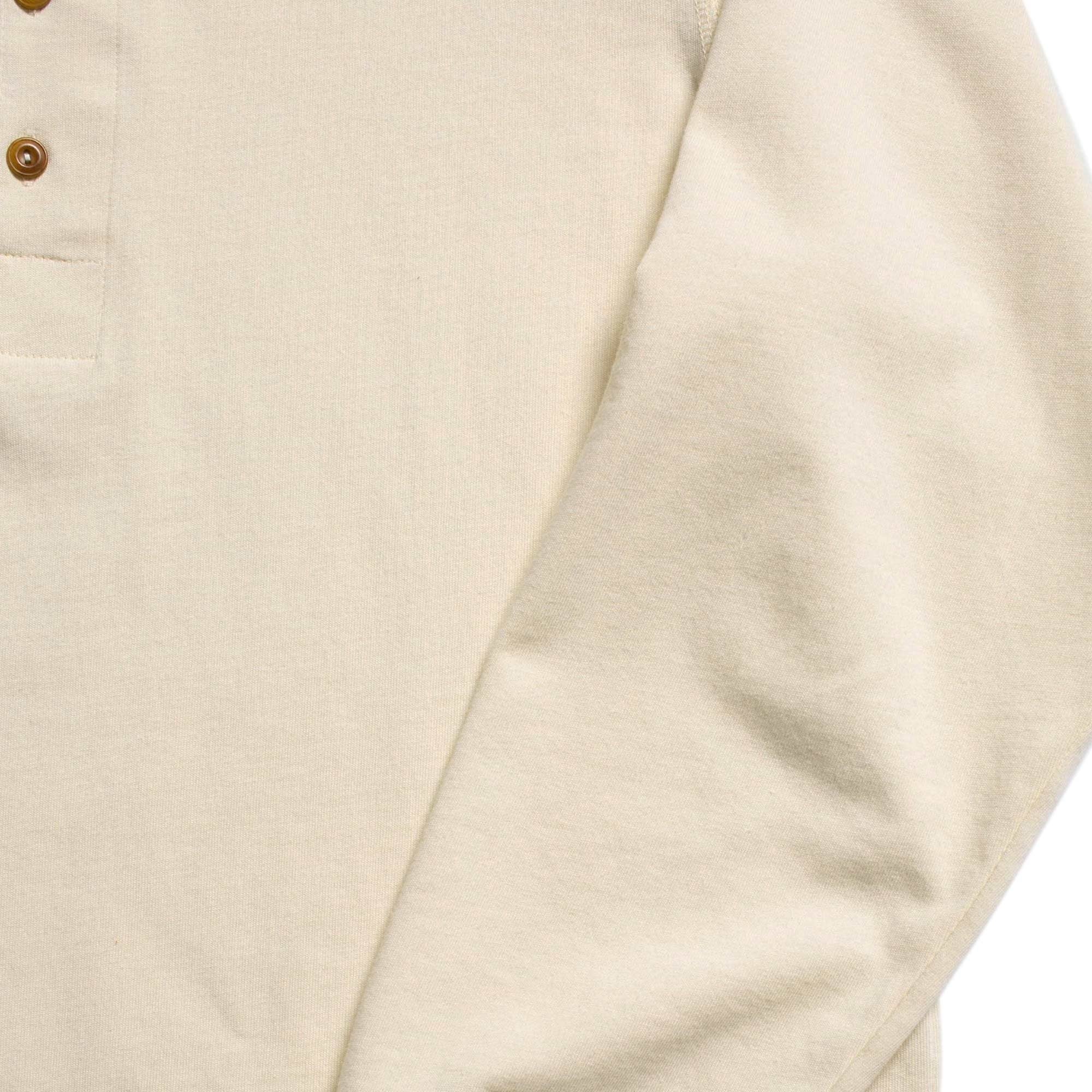 Nudie Jeans Long Sleeve Henley T-Shirt - Ecru
