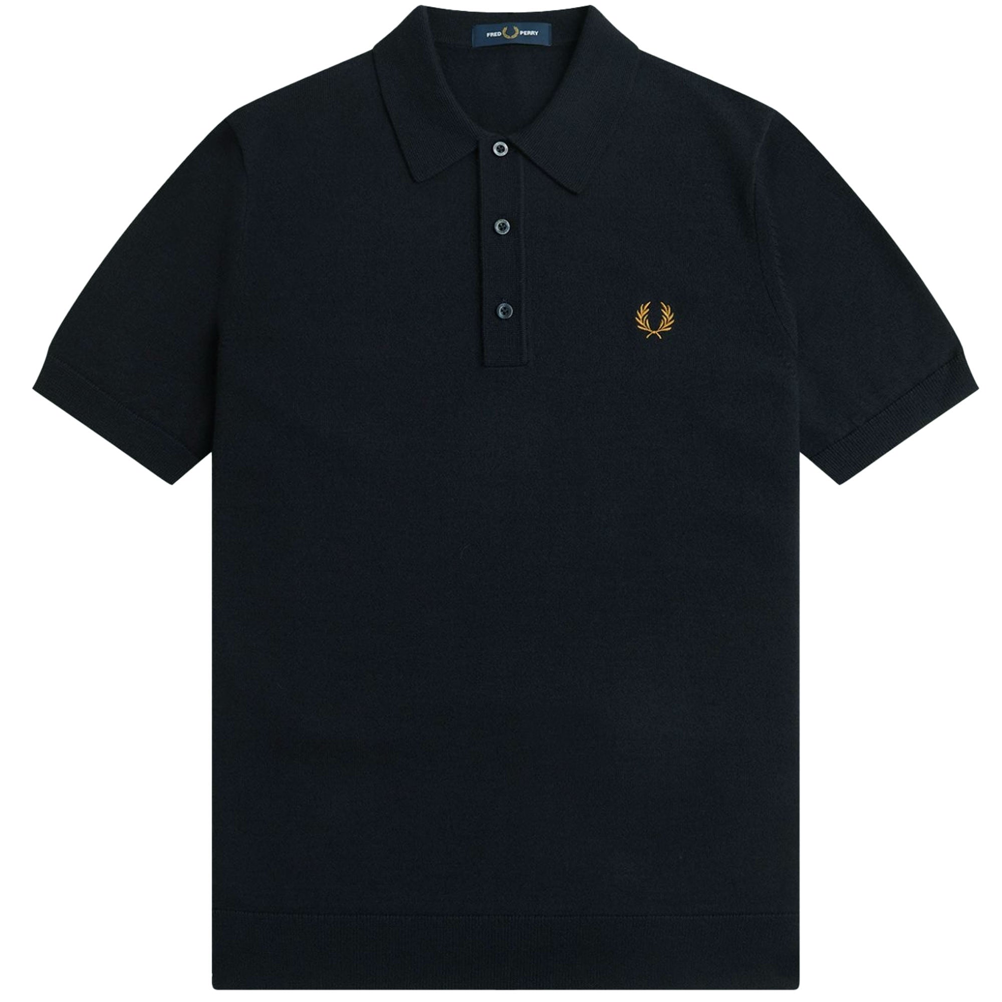 Fred Perry K7623 Classic Knitted Shirt - Navy