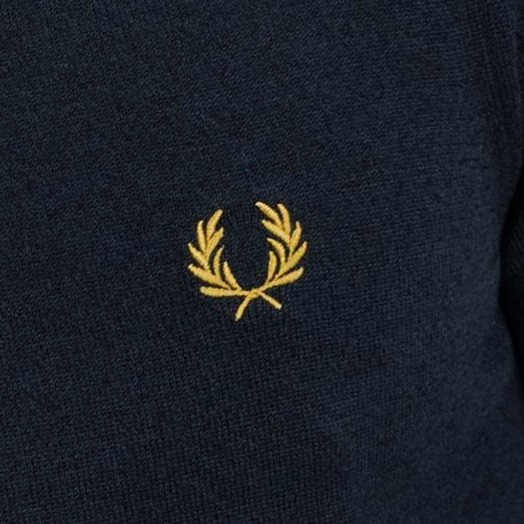 Fred Perry K7623 Classic Knitted Shirt - Navy
