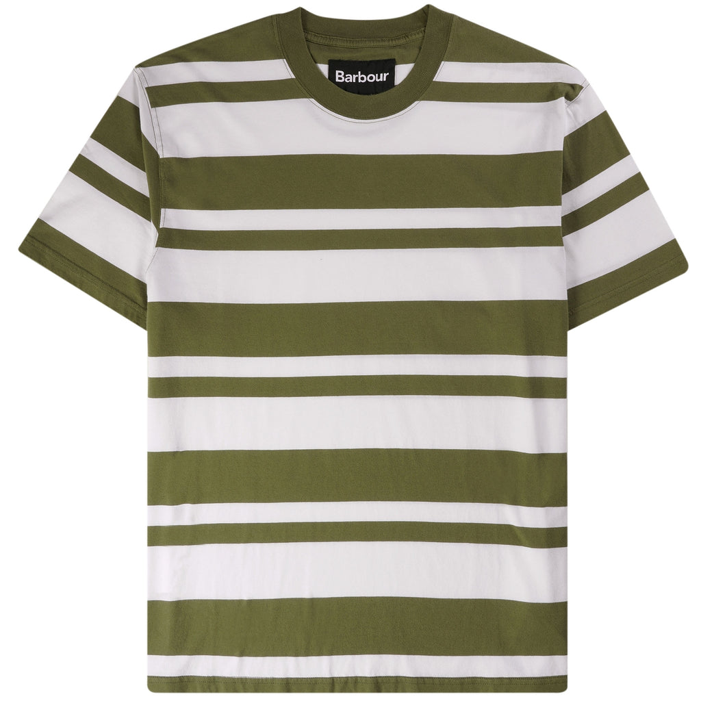 Barbour Friars Stripe T-Shirt - Olive Green