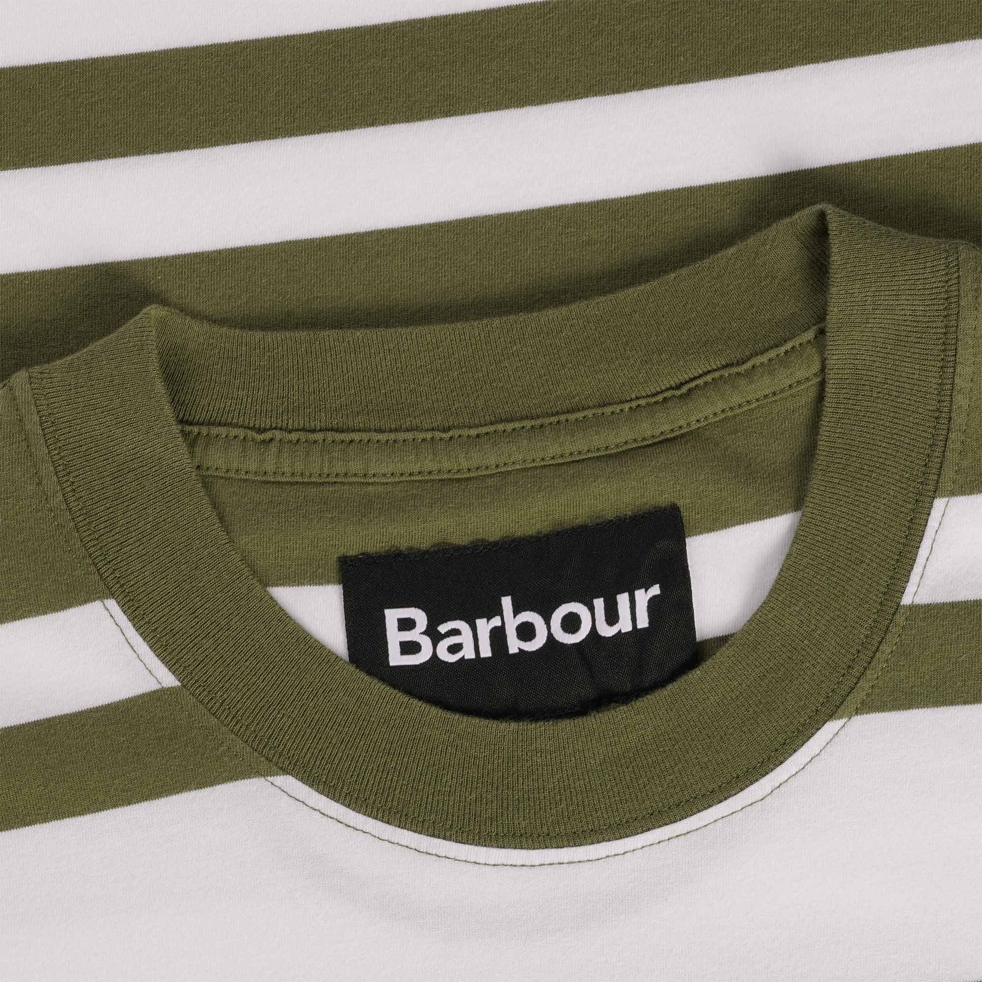Barbour Friars Stripe T-Shirt - Olive Green